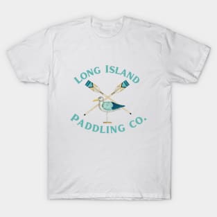 Long Island Paddling Co. Watercolor Paddles and Bird T-Shirt